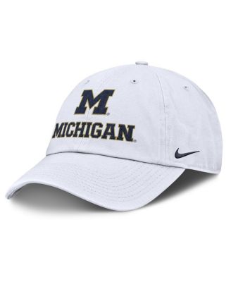 Nike - Men's White Michigan Wolverines 2025 Sideline Club Adjustable Hat