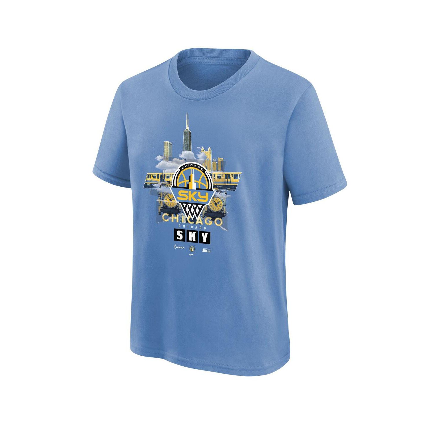 Big Boys and Girls Sky Blue Chicago Sky Original Content T-Shirt