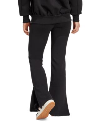 Women's Mid-Rise Pull-On Flare-Leg Logo Pants 