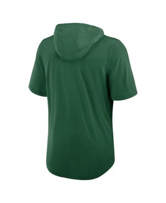 Men's Green New York Jets Lockup Tri-Blend Hoodie T-Shirt