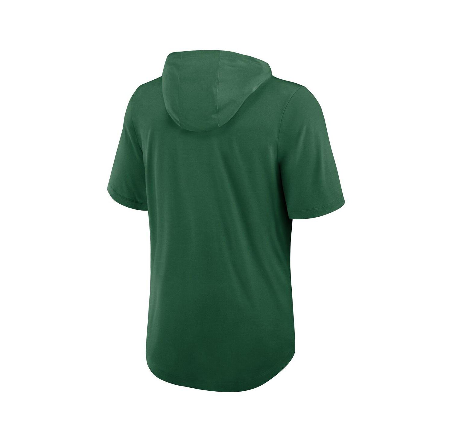 Men's Green New York Jets Lockup Tri-Blend Hoodie T-Shirt