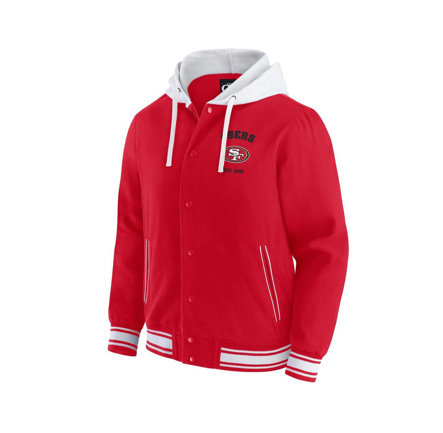 Darius Rucker Collection by Men's Scarlet San Francisco 49ers Full-Snap Hoodie Jacket