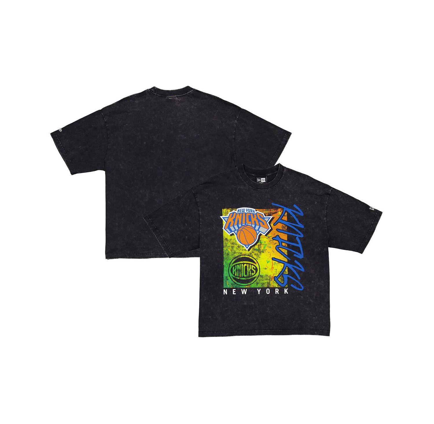 Men's Black New York Knicks Sport Classics Enzyme Washed T-Shirt