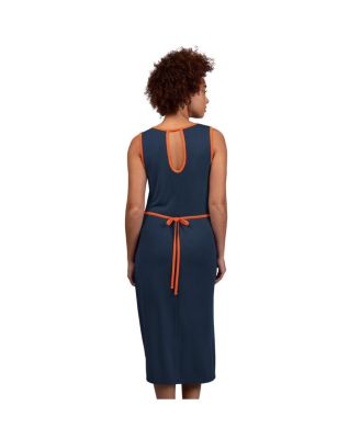Women's Navy Detroit Tigers Center Field Maxi Dress