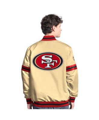 Men's Gold San Francisco 49ers Scout Full-Snap Varsity Jacket