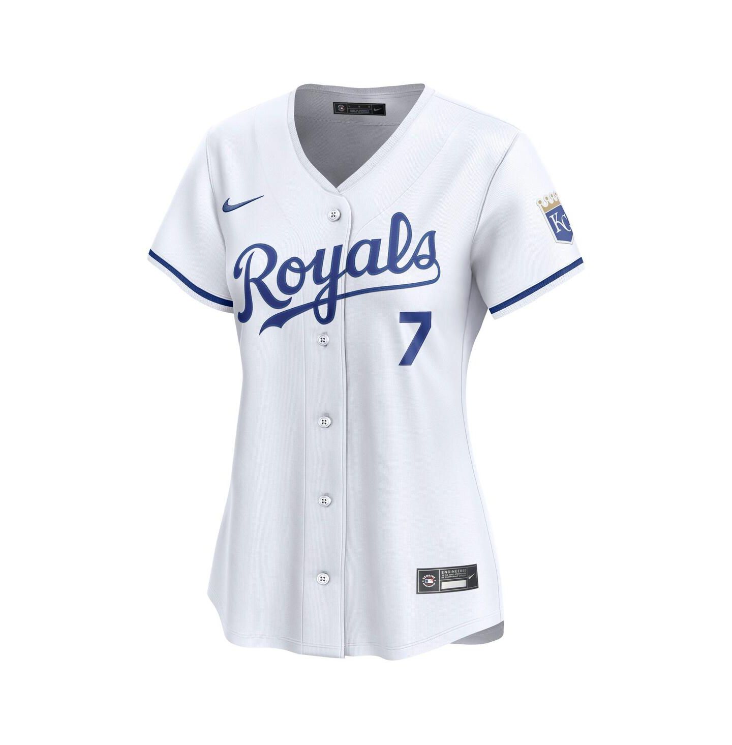 Женский топ Nike Bobby Witt Jr. White Kansas City Royals Home Limited Jersey — фото 2