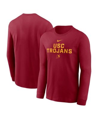 Nike - Men's Cardinal USC Trojans 2025 Sideline Performance Long Sleeve T-Shirt