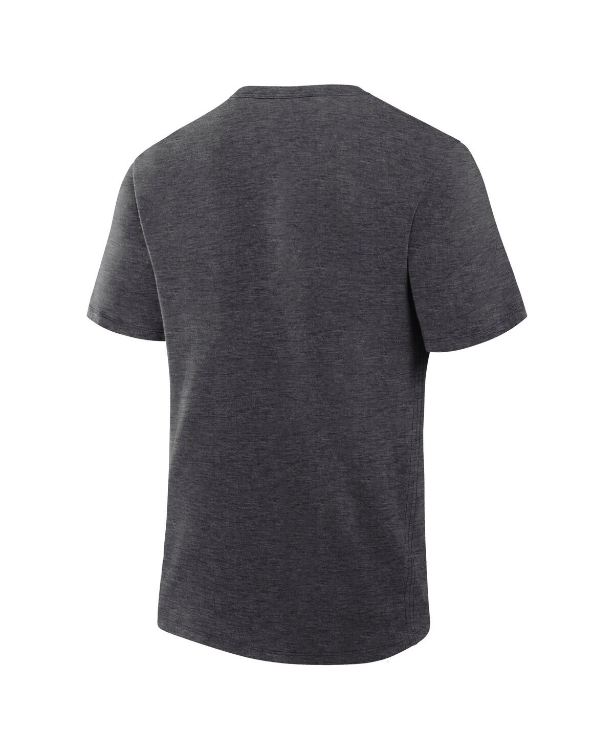 Fanatics Men's Heather Charcoal Utah Mammoth Primary Logo Legacy T-shirt In Gray