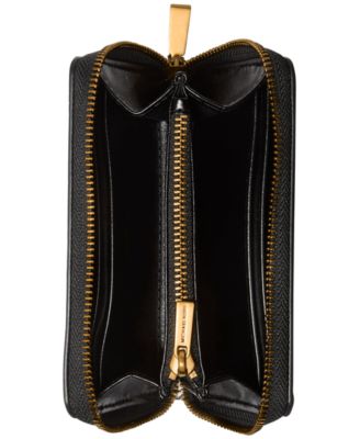 Jet Set Small Leather Zip Around Card Case