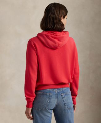 Women's Big Pony Lightweight Fleece Zip Hoodie Sweatshirt