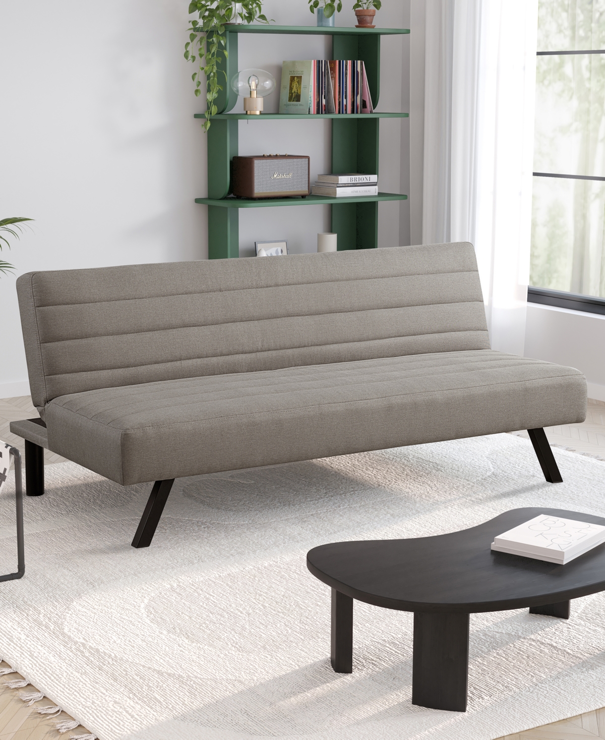 Serta 66.1" Polyester Donetta Convertible Futon