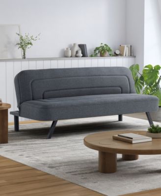 66.1" Polyester Forrest Convertible Futon