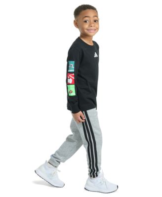 Toddler & Little Boys Long-Sleeve Graphic T-Shirt & Jogger Pants, 2 Piece Set  