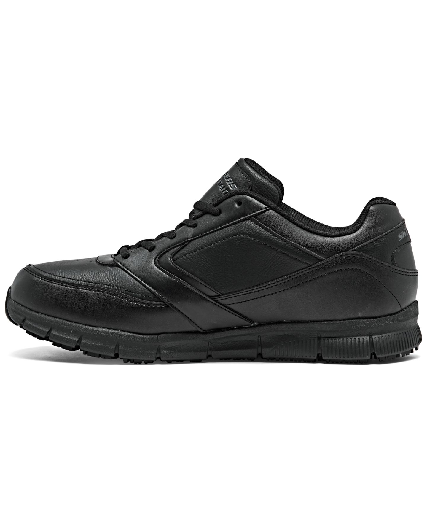 Мужские кроссовки Skechers Work Relaxed Fit- Nampa Slip Resistant Work Casual, цвет: Чёрный — фото 3