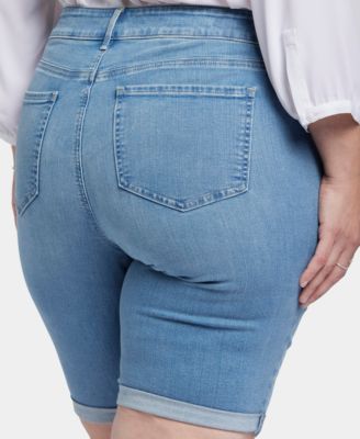 Plus Size Briella Roll Cuff Denim Shorts
