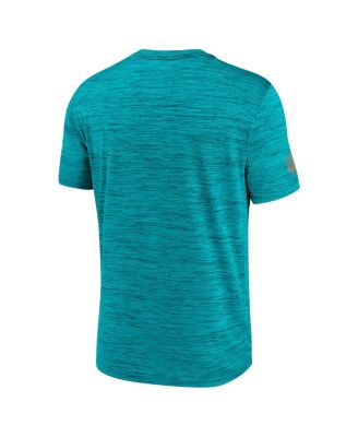 Men's Aqua Miami Dolphins Sideline Velocity Performance T-Shirt