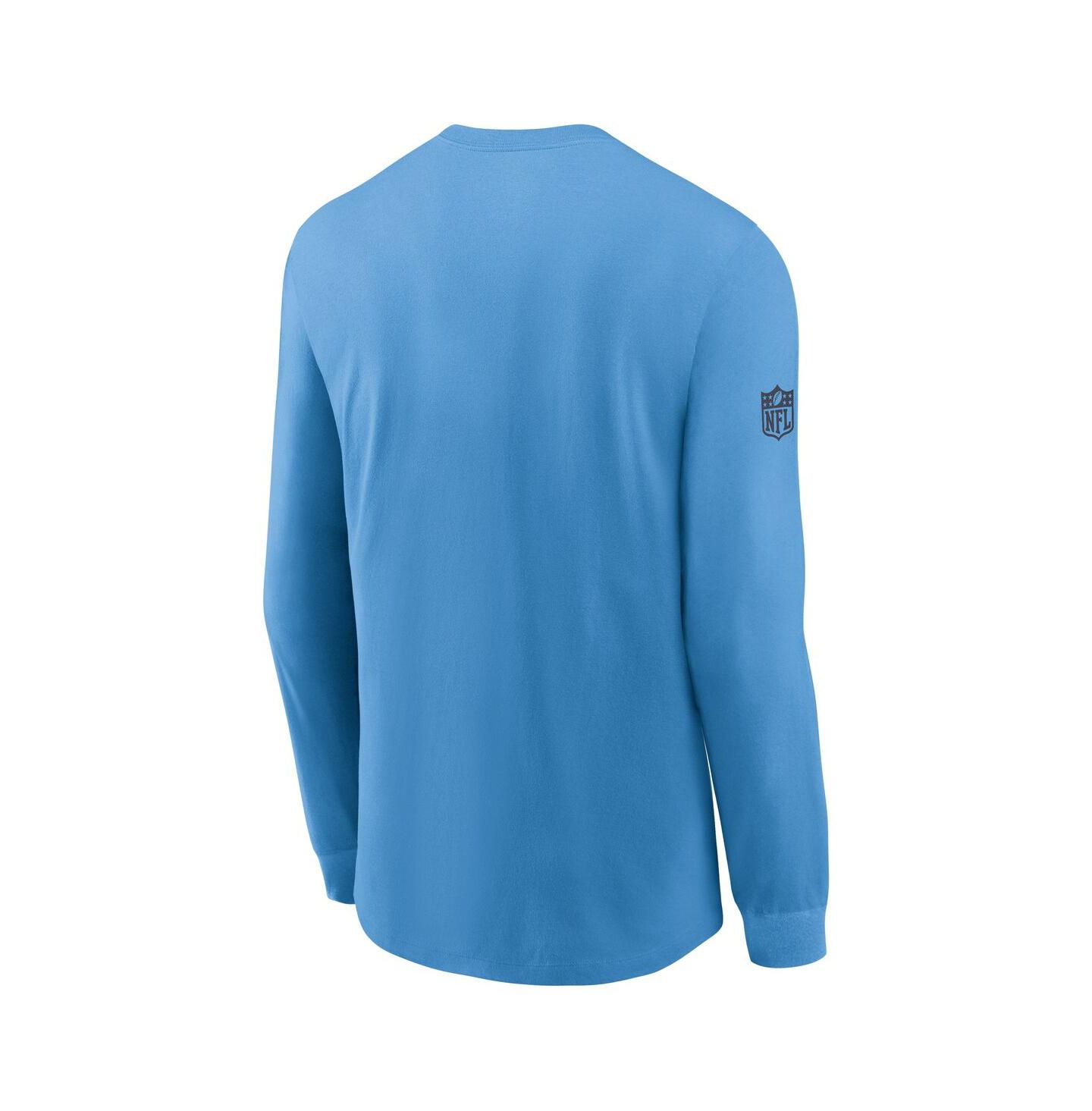 Мужская футболка Nike Light Blue Tennessee Titans Sideline Performance Long Sleeve — фото 3