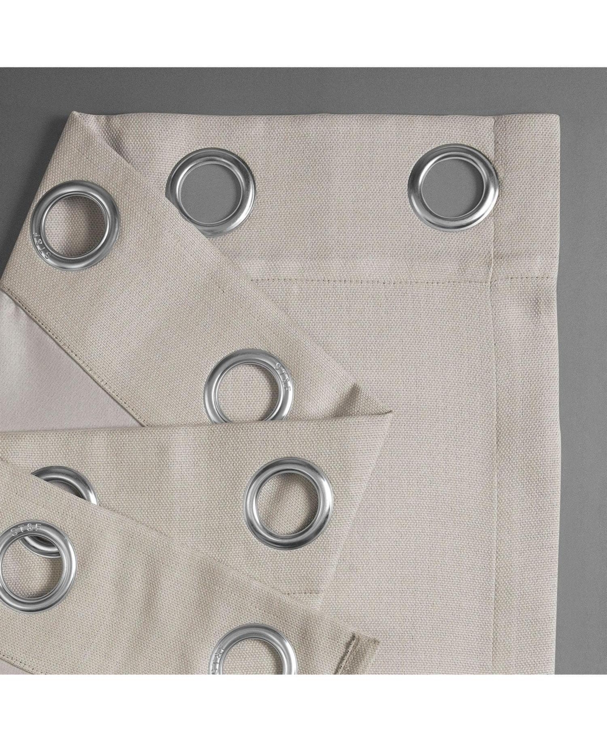 Half Price Drapes Grommet Textured Faux Linen Room Darkening Curtain