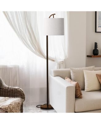 Montage 62" LED Arc Floor Lamp with Hanging Drum Shade