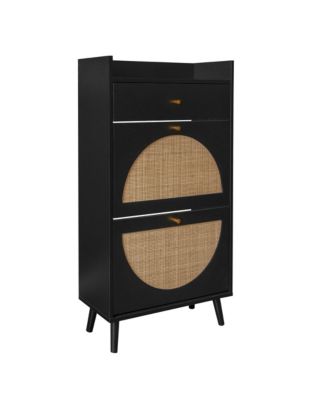 3 Door Shoe Rack Freestanding Modern Shoe Storage Cabinet For Entryway