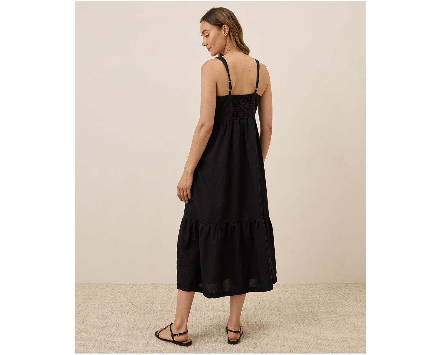 Women's Organic Cotton Canopy Linen Blend Easy Tank Dress