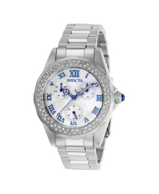 Women's 28436 Angel Quartz 3 Hand White Dial Watch