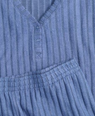 Women's Soft Rib-Knit Pajama Set, XS-3X, Macy's Exclusive