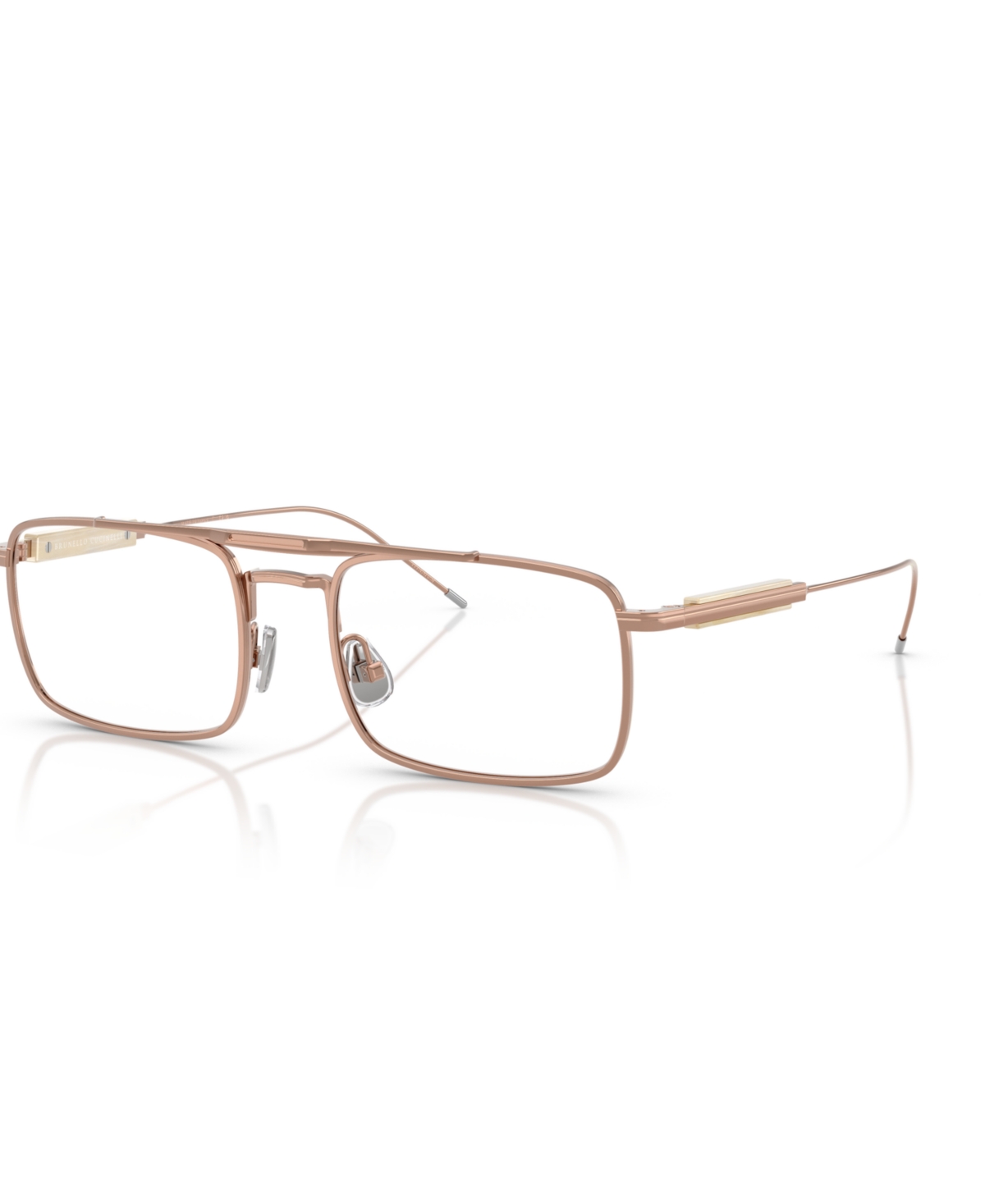 Unisex Rectangle Eyeglasses, BC1006T - Gold, Silver