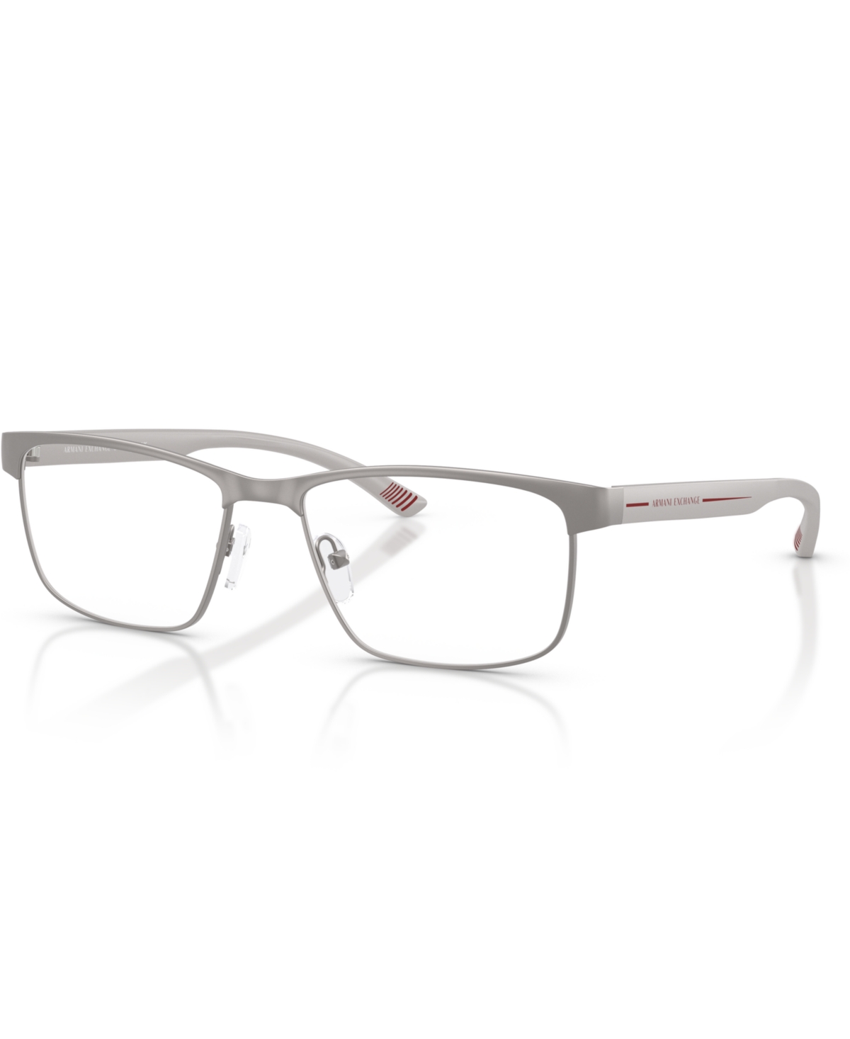Men's Rectangle Eyeglasses, AX1070 - Matte Gunmetal