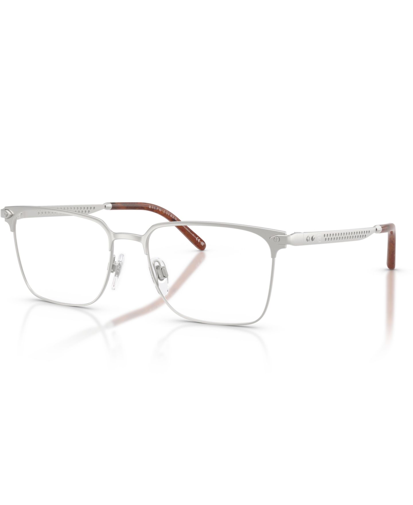 Мужские очки Ralph Lauren Man Square Metal RL5133 Eyeglasses, цвет: Блестящий графитовый — фото 1