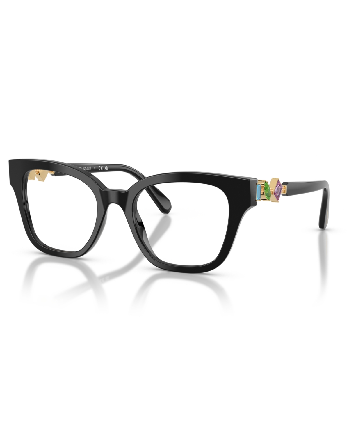 Women's Square Eyeglasses, SK2048 - Transparent Pink