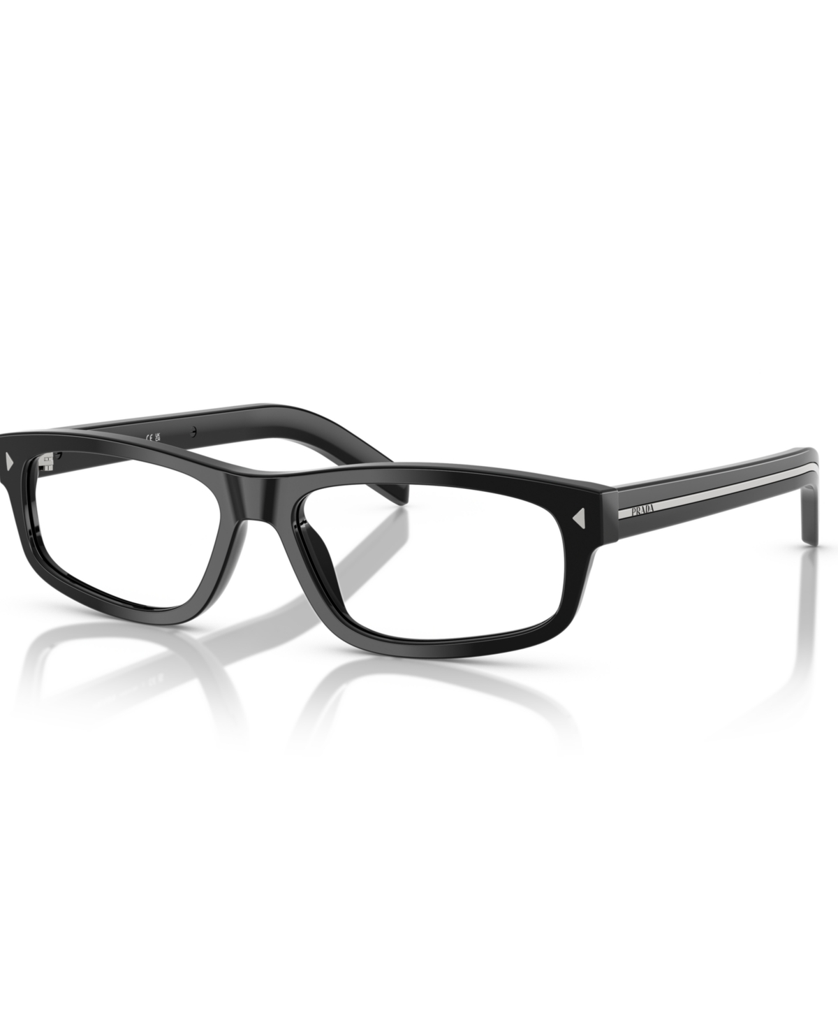 Men's Rectangle Eyeglasses, Pr B02VF - Transparent Ocean