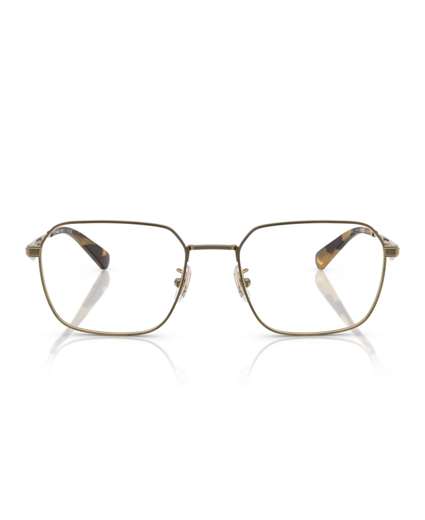 Мужские очки COACH Man Irregular Metal HC5186 Eyeglasses, цвет: Состаренный золотой — фото 2