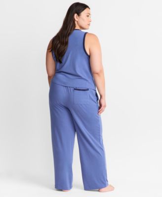 Women's Solid Knit Tank Pajama Set, XS-3X, Macy's Exclusive