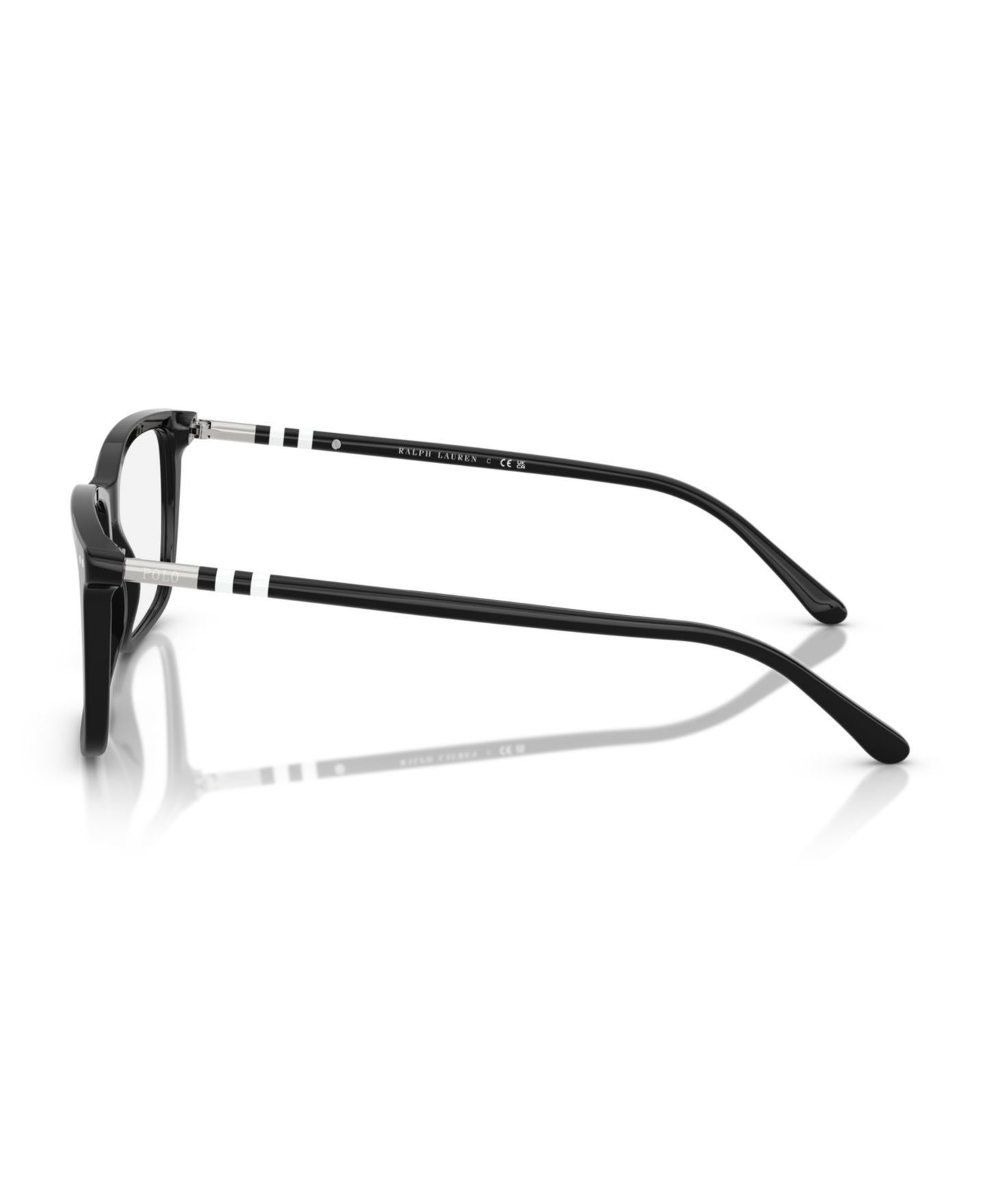 Мужские очки Polo Ralph Lauren Man Rectangle Plastic PH2287 Eyeglasses, цвет: Блестящий чёрный — фото 5