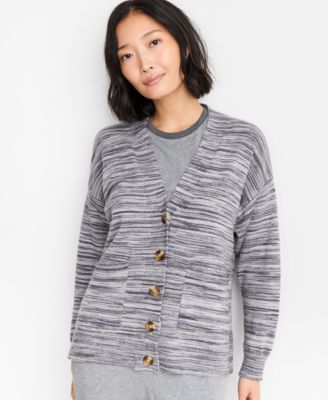 Women's Multicolored Rib-Knit Cardigan, Macy's Exclusive