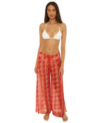 Becca - Women's Cancun Metallic Crochet Cover-Up Pants