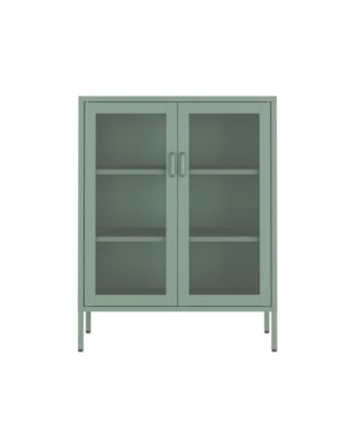 Amelia 31.5" Modern 3-Shelf Accent Cabinet