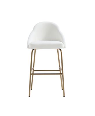 Gracie 41.1" Leatherette Upholstered Barstool