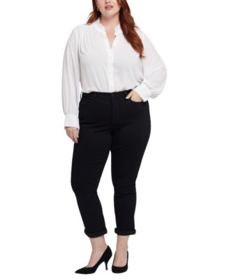 Plus Size Sheri Slim Ankle Pull On Jeans