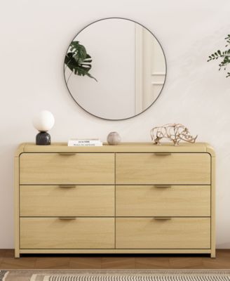 Grace 60" Modern 6-Drawer Double Dresser