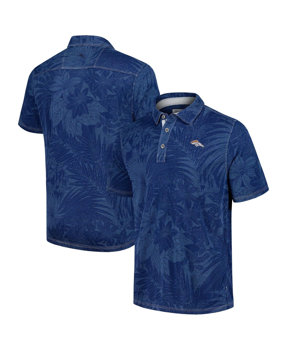 Men's Navy Denver Broncos Sport Santiago Paradise Polo Shirt - Navy
