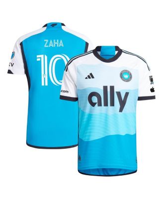 adidas - Men's Wilfried Zaha Blue Charlotte FC 2024 The Carolina Kit: Explore Authentic Player Jersey