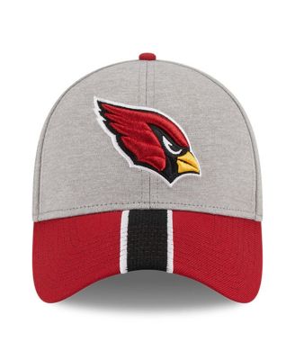 Men's Heather Gray/Cardinal Arizona Cardinals Striped 39THIRTY Flex Hat