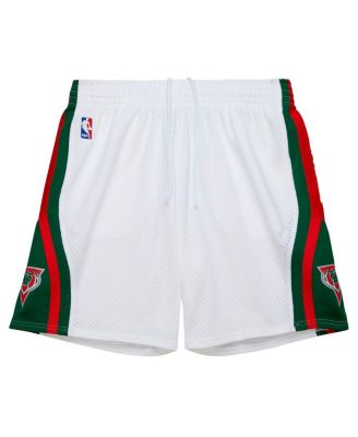 Men's White Milwaukee Bucks 2013/14 Swingman Shorts