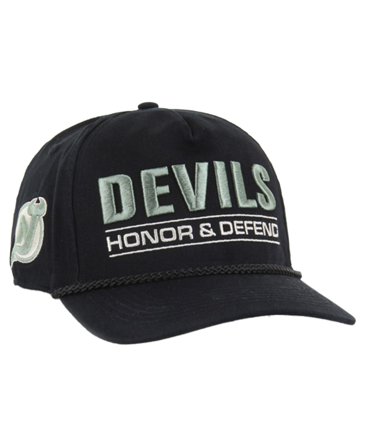 Men's Black New Jersey Devils Oht Military Appreciation Homeland Honor and Defend Hitch Adjustable Hat - Black