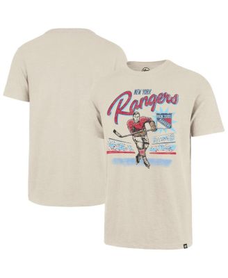 '47 Brand - Men's Natural New York Rangers Hockey Player Golden Age Scrum T-shirt