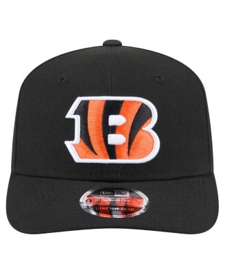 Men's Black Cincinnati Bengals 9SEVENTY Stretch-Snap Hat