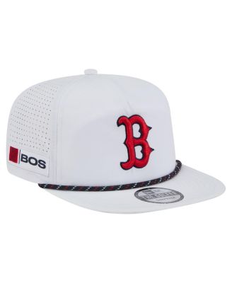 New Era - Men's White Boston Red Sox Perforated Golfer Snapback Hat