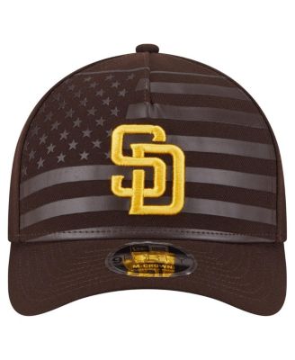 Men's Brown San Diego Padres American Flag 9FORTY M-Crown A-Frame Adjustable Hat